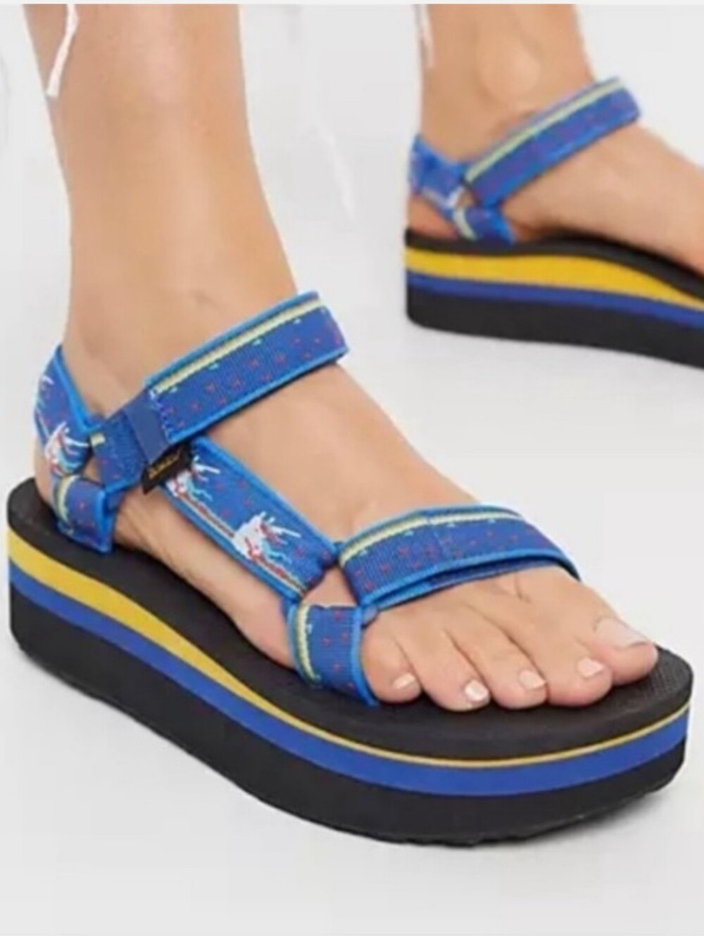 Teva Blue Unicorn Universal Flatform Sandals 9 Boho Gorpcore Outdoor Casual Hike